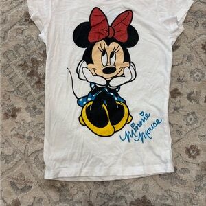 Disney Minnie Mouse White Kids T-Shirt